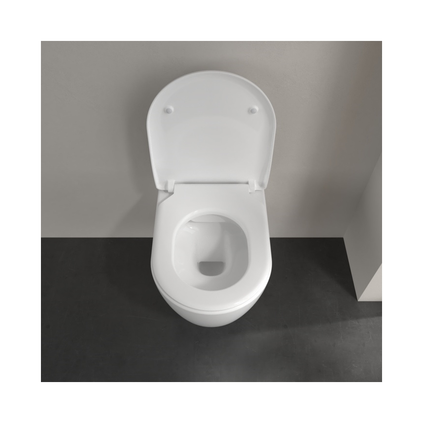 Villeroy & Boch 5656RSR1 - Wandhängendes WC AVENTO mit SoftClose-Sitz, Keramik/weiß