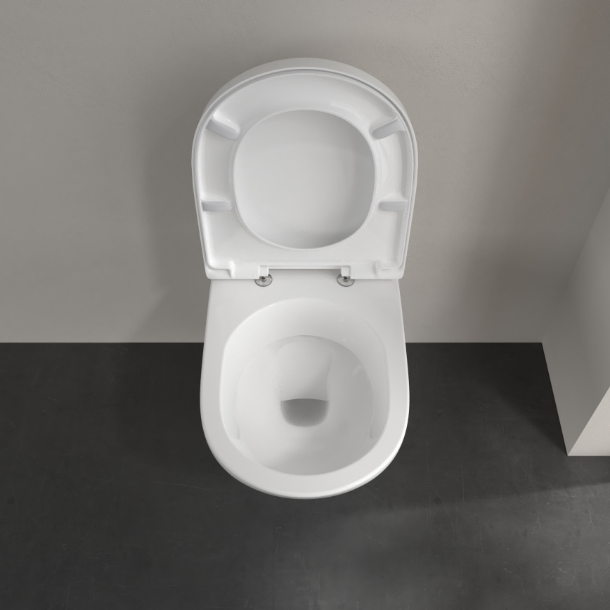 Villeroy & Boch 5660H101 - O.NOVO Wand-WC mit WC-Sitz, Keramik/Weiß
