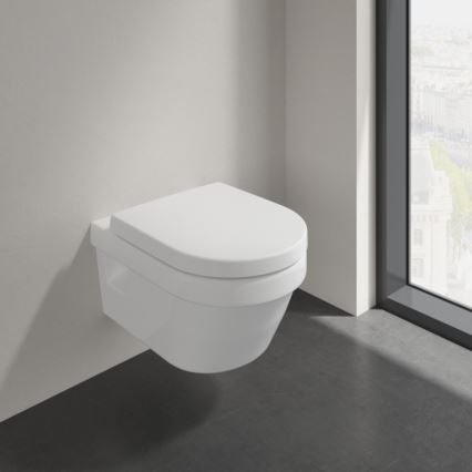 Villeroy & Boch 5684HR01 - Wand-WC mit SoftClose-Sitz ARCHITECTURA Keramik/weiß