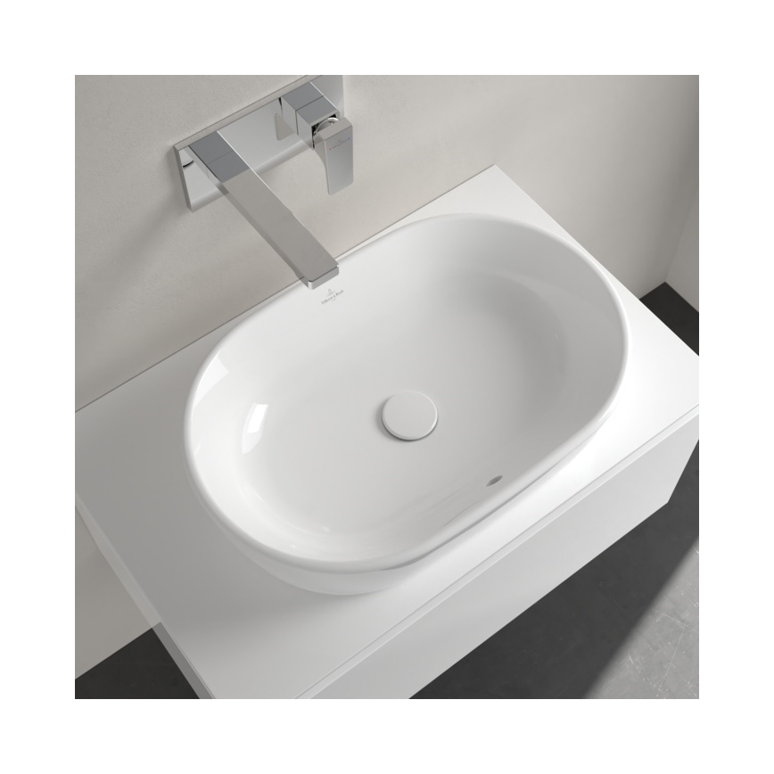 Villeroy & Boch 5A266001 - Aufsatzwaschbecken ARCHITECTURA 60x40 cm Keramik/weiß