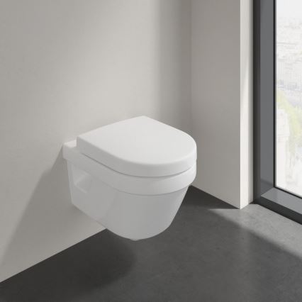 Villeroy & Boch 8M42S101 - Toilettensitz SUBWAY 3.0 mit SoftClose, weiß