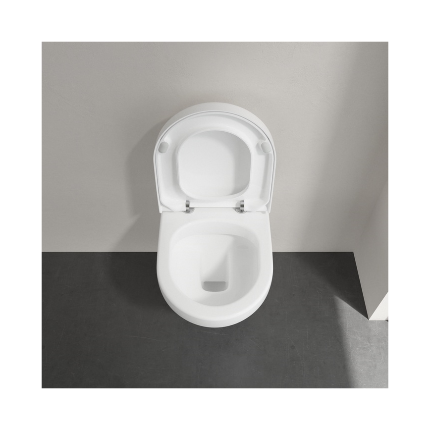 Villeroy & Boch 8M42S101 - Toilettensitz SUBWAY 3.0 mit SoftClose, weiß