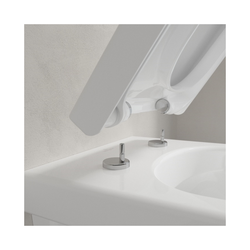 Villeroy & Boch 8M42S101 - Toilettensitz SUBWAY 3.0 mit SoftClose, weiß