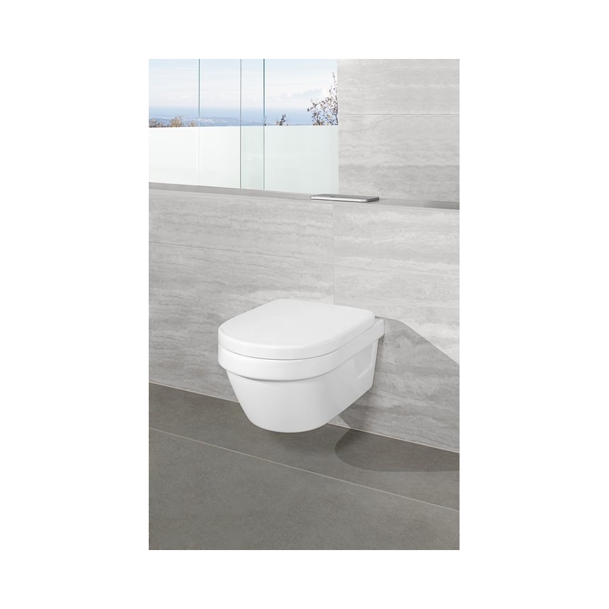 Villeroy & Boch 8M42S101 - Toilettensitz SUBWAY 3.0 mit SoftClose, weiß