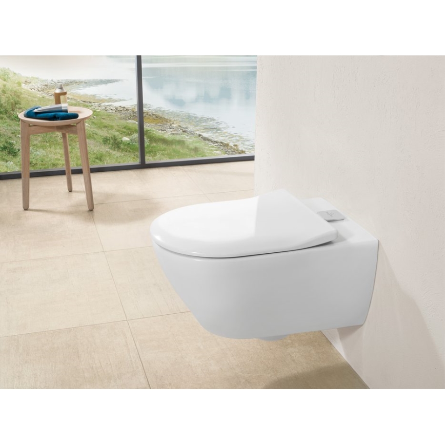 Villeroy & Boch 9M78S101 - Toilettensitz SoftClose SUBWAY 2.0 weiß