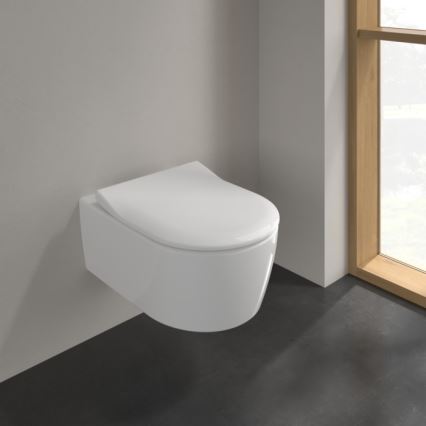 Villeroy & Boch 9M87S101 - Toilettensitz AVENTO mit SoftClose, weiß