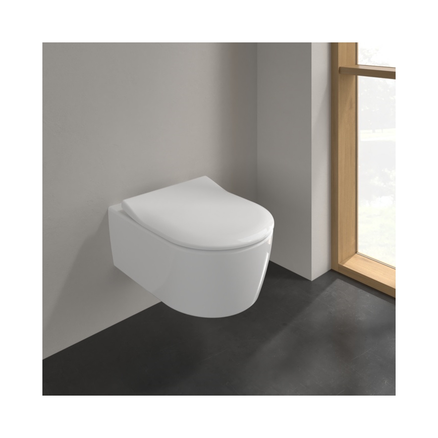 Villeroy & Boch 9M87S101 - Toilettensitz AVENTO mit SoftClose, weiß