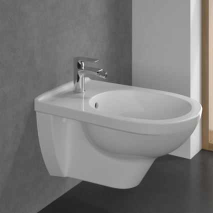 Villeroy & Boch TVB10420111061 - Bidetarmatur + Ablaufgarnitur O.NOVO glänzender Chrom