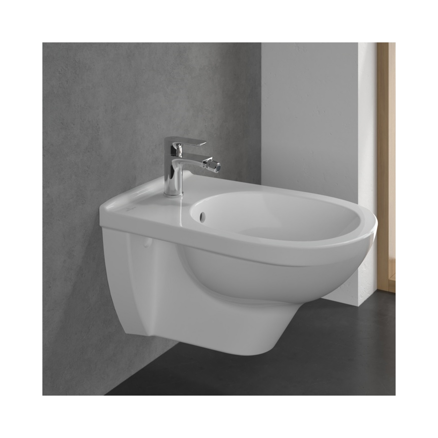 Villeroy & Boch TVB10420111061 - Bidetarmatur + Ablaufgarnitur O.NOVO glänzender Chrom