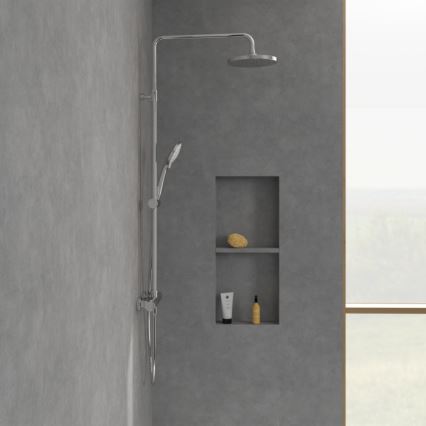 Villeroy & Boch TVS10900200061 - Duschset mit Mischbatterie UNIVERSAL, Hochglanz-Chrom