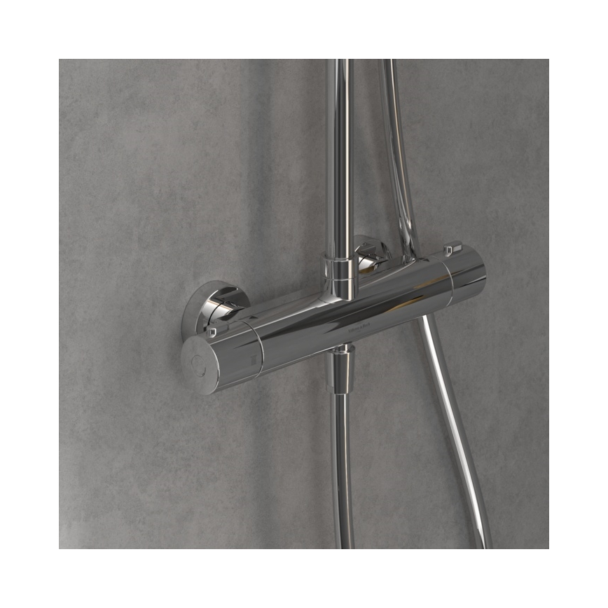 Villeroy & Boch TVS10900200061 - Duschset mit Mischbatterie UNIVERSAL, Hochglanz-Chrom