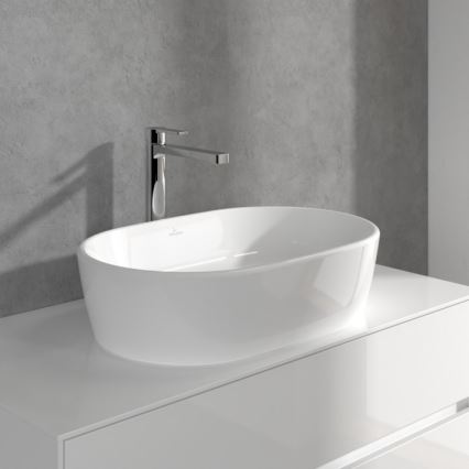 Villeroy & Boch TVW10300500061 - Waschtischarmatur + Ablaufgarnitur ARCHITECTURA 32,9 cm glänzender Chrom