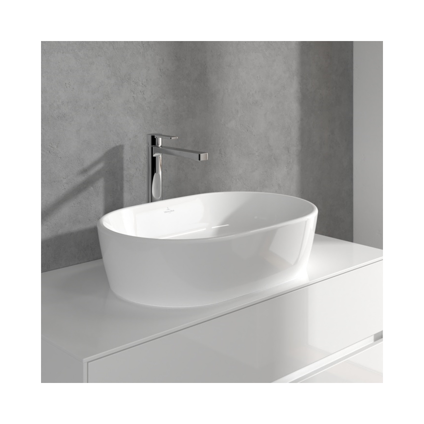Villeroy & Boch TVW10300500061 - Waschtischarmatur + Ablaufgarnitur ARCHITECTURA 32,9 cm glänzender Chrom