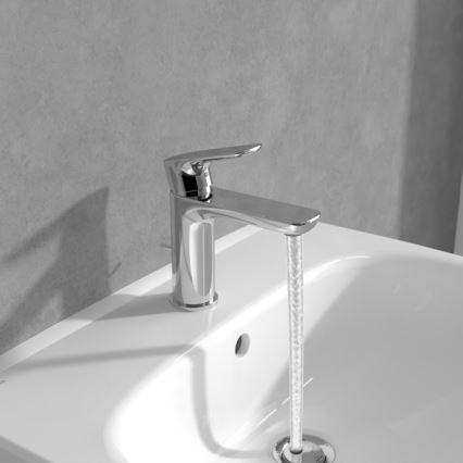 Villeroy & Boch TVW10400400161 - Waschtischarmatur O.NOVO 15,5 cm, glänzender Chrom