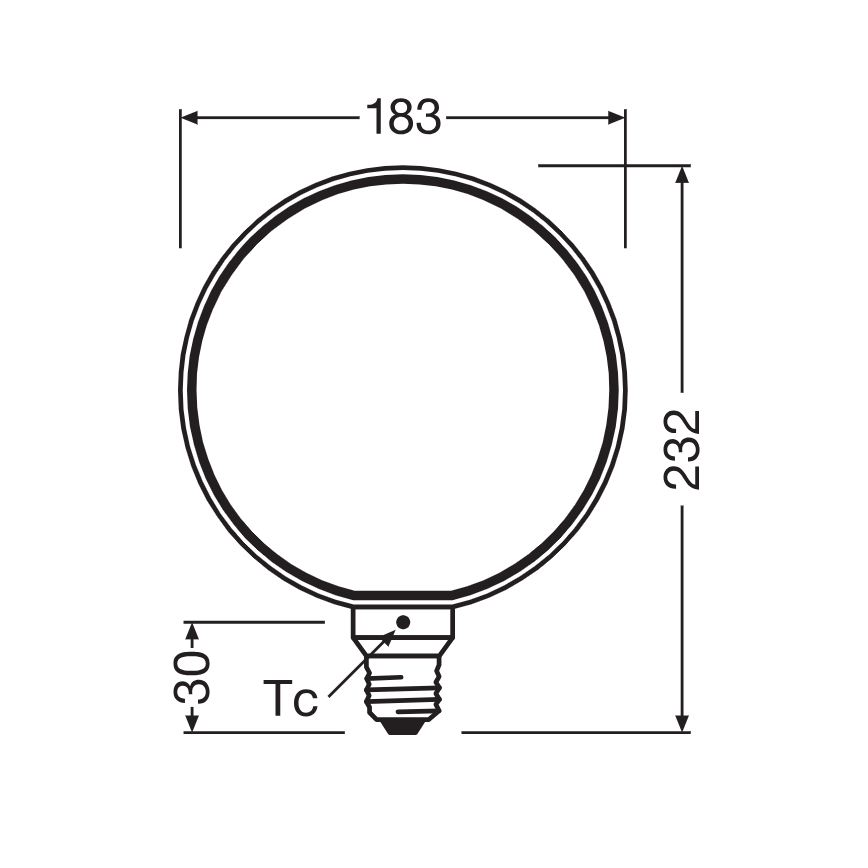 Dimmbare LED-Glühbirne VINTAGE FILAMENT E27/4W/230V 1800K - Osram