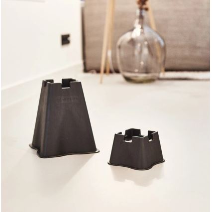 Vitility - 4er-Set Bett-Erhöhungen um 7 cm, schwarz