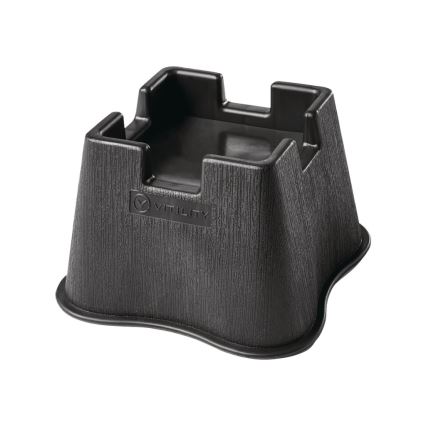 Vitility - 4er-Set Bett-Erhöhungen um 7 cm, schwarz