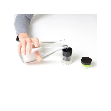 Vitility - 5-in-1 Tablettenspender und -schneider, schwarz