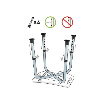 Vitility - Duschhocker 53x49,5 cm weiß