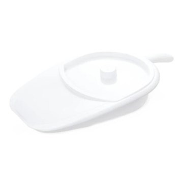 Vitility - Toilettenstuhl für das Bett mit Deckel, weiß