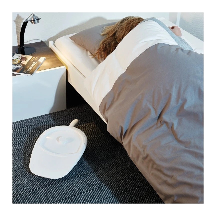 Vitility - Toilettenstuhl für das Bett mit Deckel, weiß