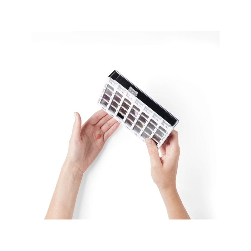 Vitility - Wöchentlicher Medikamentendosierer weiß/schwarz