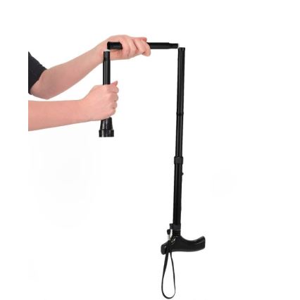 Vitility - Zusammenklappbarer Gehstock, schwarz