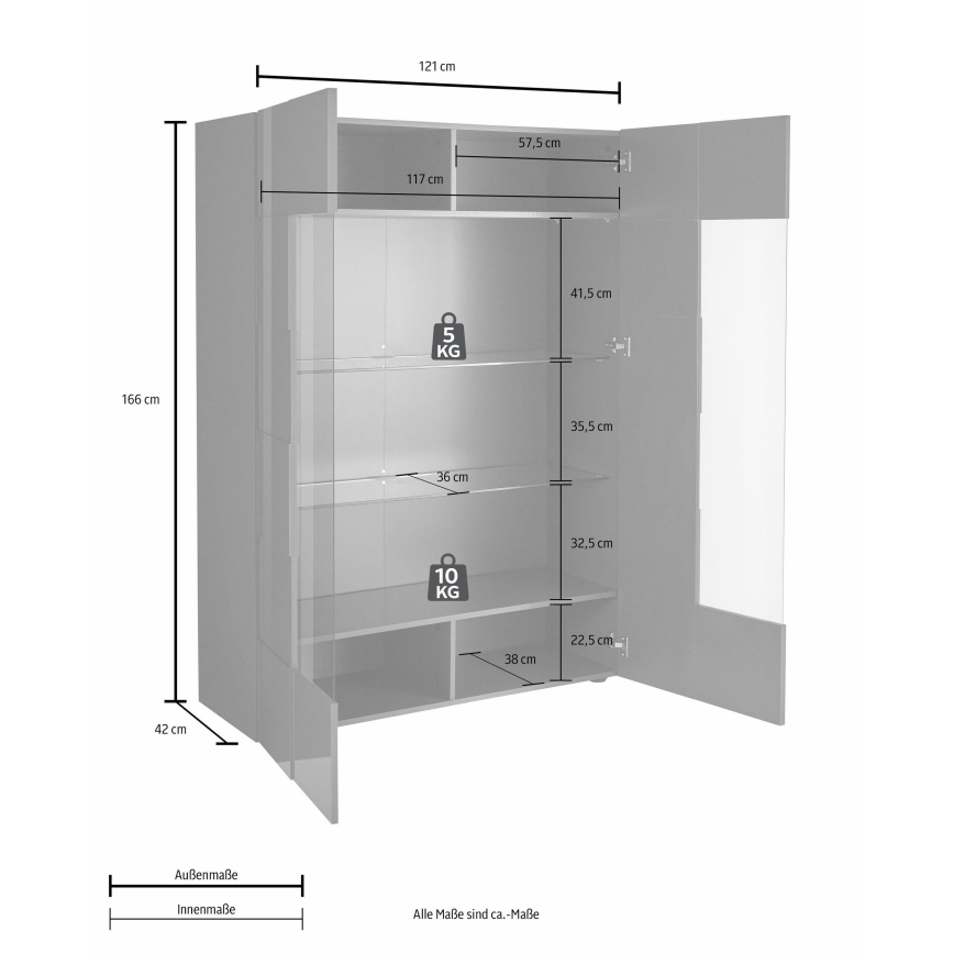 Vitrine SERIAN Anthrazit