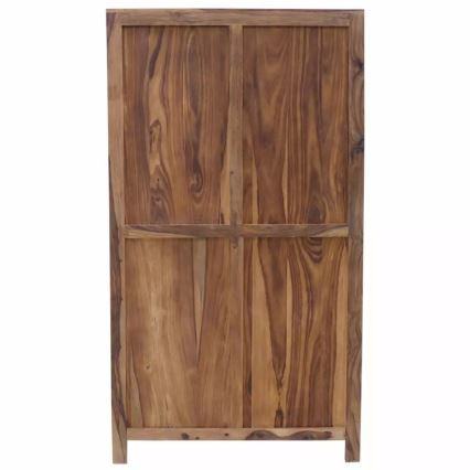 Vitrinenschrank RAMI 180x100 cm Massivholz/Palisander