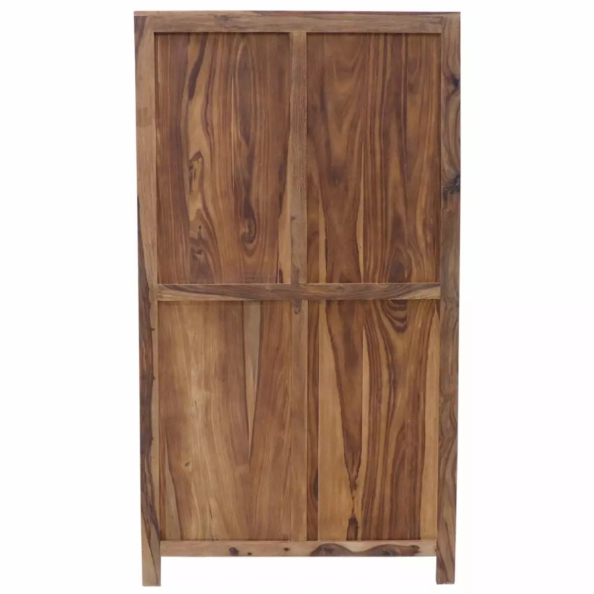 Vitrinenschrank RAMI 180x100 cm Massivholz/Palisander
