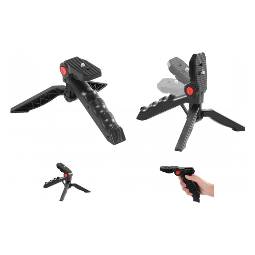Vlogging-Set 4in1 – Mikrofon, LED-Lampe, Stativ, Telefonhalterung