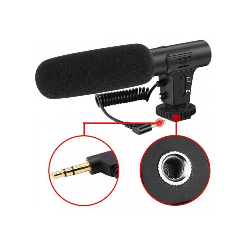 Vlogging-Set 4in1 – Mikrofon, LED-Lampe, Stativ, Telefonhalterung