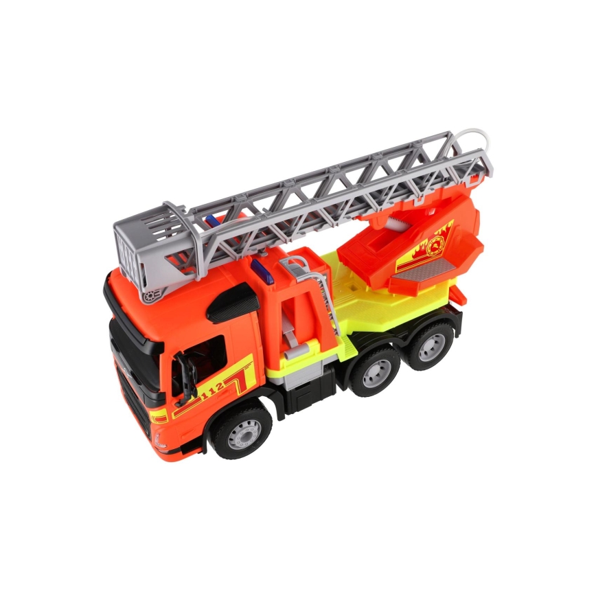 Volvo-Feuerwehrauto mit Leiter, 48 cm, orange