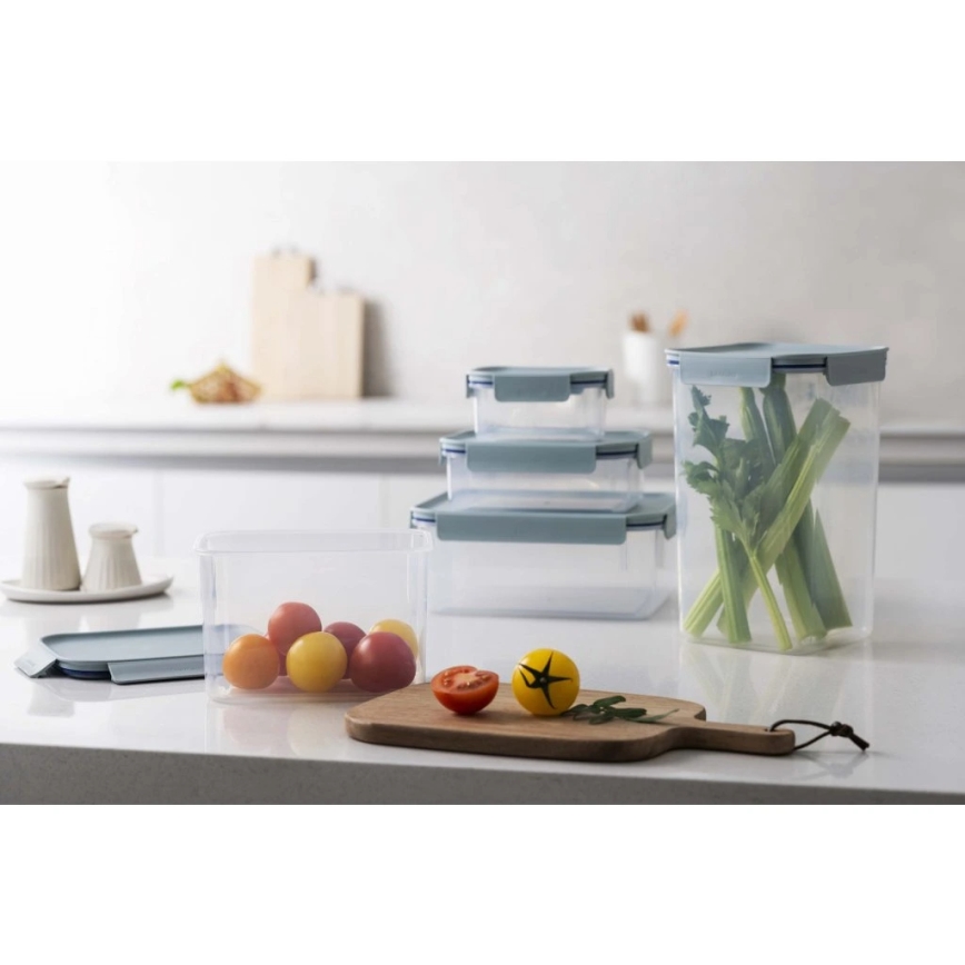 Vorratsdose für Lebensmittel CLASSIC PLUS, 4 l, blau/transparent