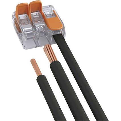 WAGO 221-413 - Abzweigklemme COMPACT 3x4 450V orange