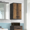 Wand-Badezimmerschrank VENOM Anthrazit/Braun