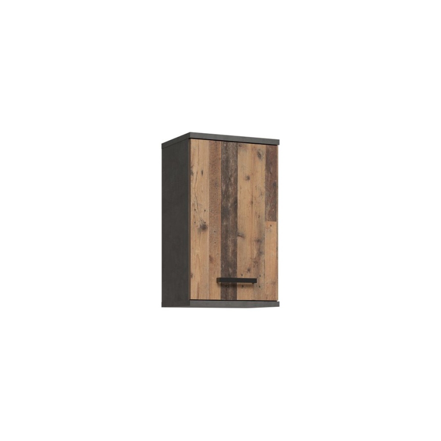Wand-Badezimmerschrank VENOM Anthrazit/Braun