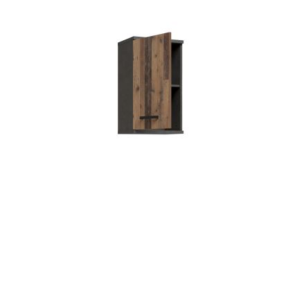 Wand-Badezimmerschrank VENOM Anthrazit/Braun