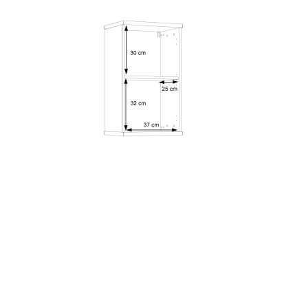 Wand-Badezimmerschrank VENOM Anthrazit/Braun