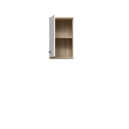 Wand-Badezimmerschrank VENOM weiß/Sonoma Eiche