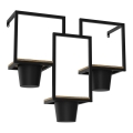 Wand-Blumentopf 46x53 cm schwarz