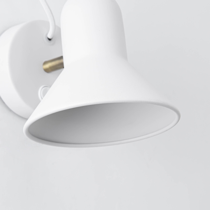 Wand-Spotleuchte ASTAMA 1xE27/40W/230V weiß/messing