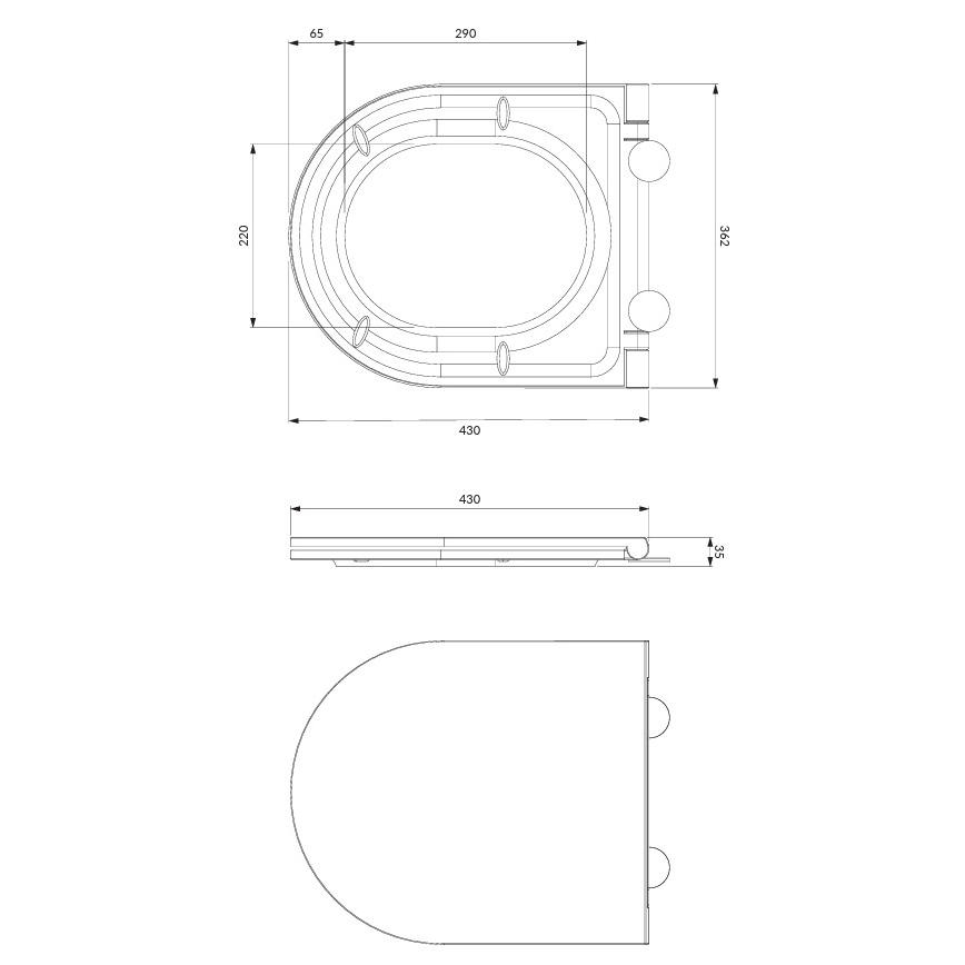 Wandhängendes WC OTTAWA + WC-Sitz SoftClose OTTAWA + Betätigungsplatte SIGMA + Unterputz-Modul + Isolierunterlage