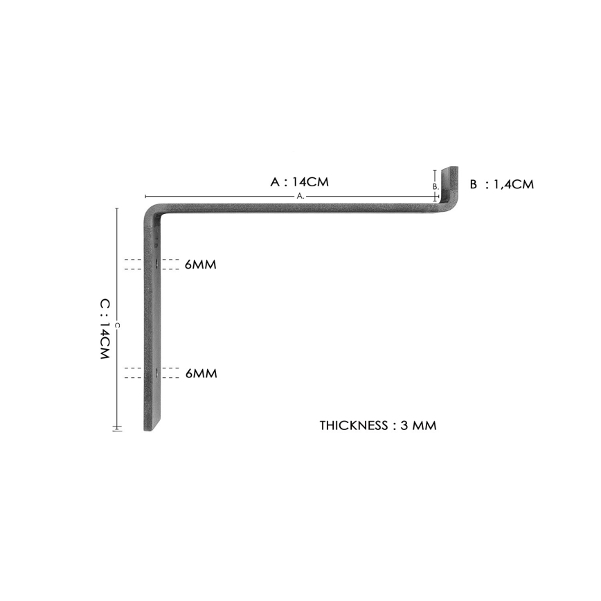Wandablage 16x60 cm Fichte