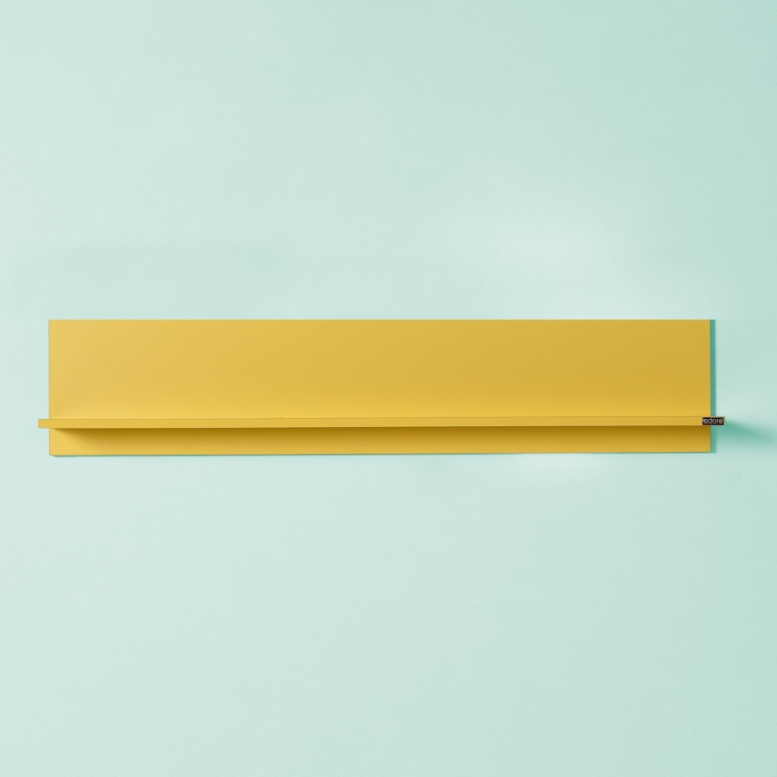 Wandablage 25x120 cm gelb