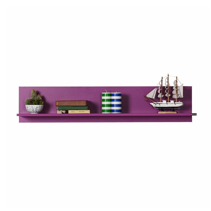 Wandablage 25x120 cm violett