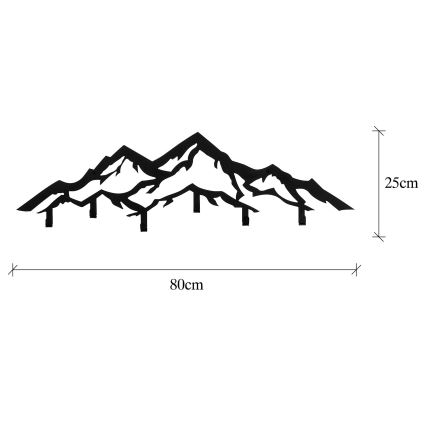 Wandaufhänger 25x80 cm Berge