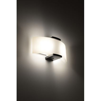 Wandbeleuchtung EMILIO 2xE14/40W/230V weiß/wenge