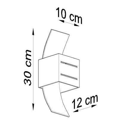 Wandbeleuchtung LORETO 1xG9/40W/230V grau