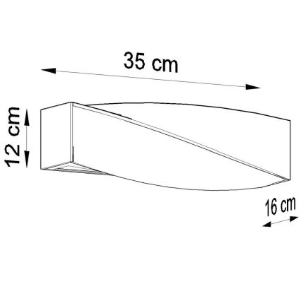 Wandbeleuchtung SIGMA MINI 1xE27/60W/230V weiß